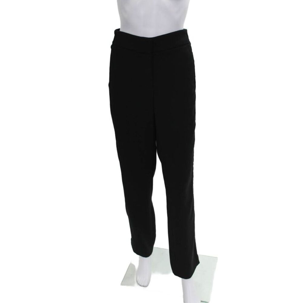 Per Se Women Dress Pants Black Polyester Pull On Size 4